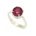 Women's Ring 925 Sterling Silver Natural red ruby gem stone A 191